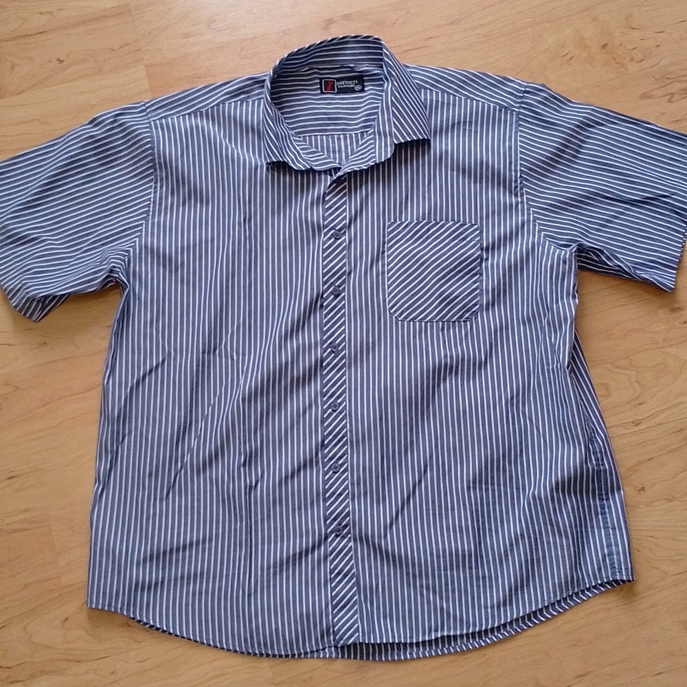 $5 Infiniti Classic Men's Casual Button Down Shirt XXL